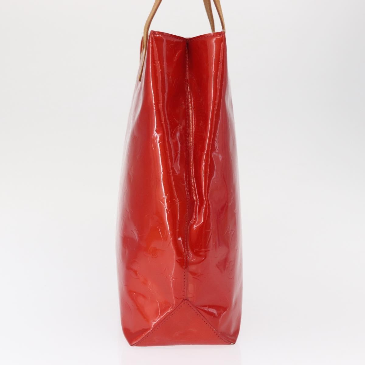 Louis Vuitton Reade Handbag Monogram Vernis Red Patent_Leather Handbag