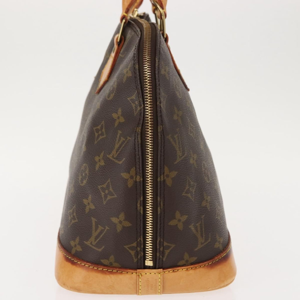 Louis Vuitton Alma Handbag Monogram Canvas Brown Canvas Handbag