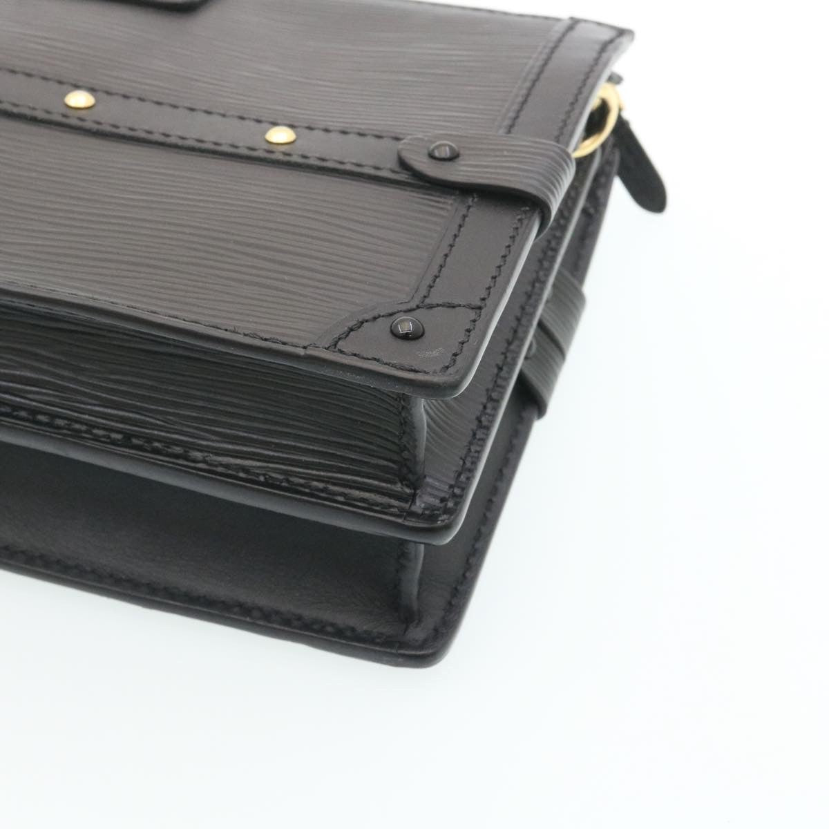 Louis Vuitton Trunk Clutch Epi Leather Black Leather Clutche & Pouche Bag
