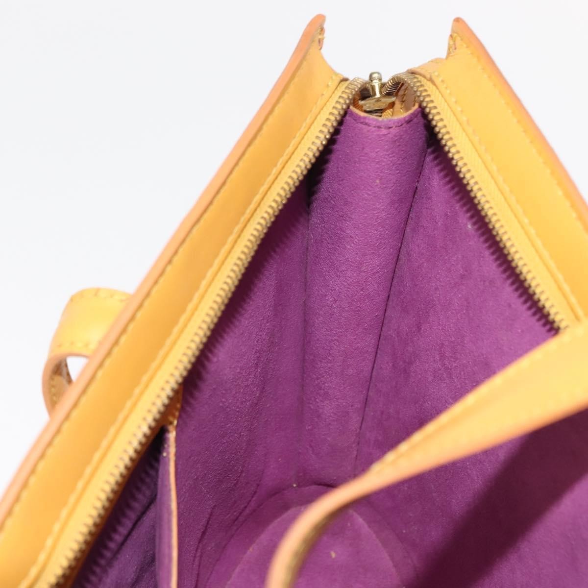 Louis Vuitton Saint Jacques Handbag Epi Leather Yellow Leather Handbag