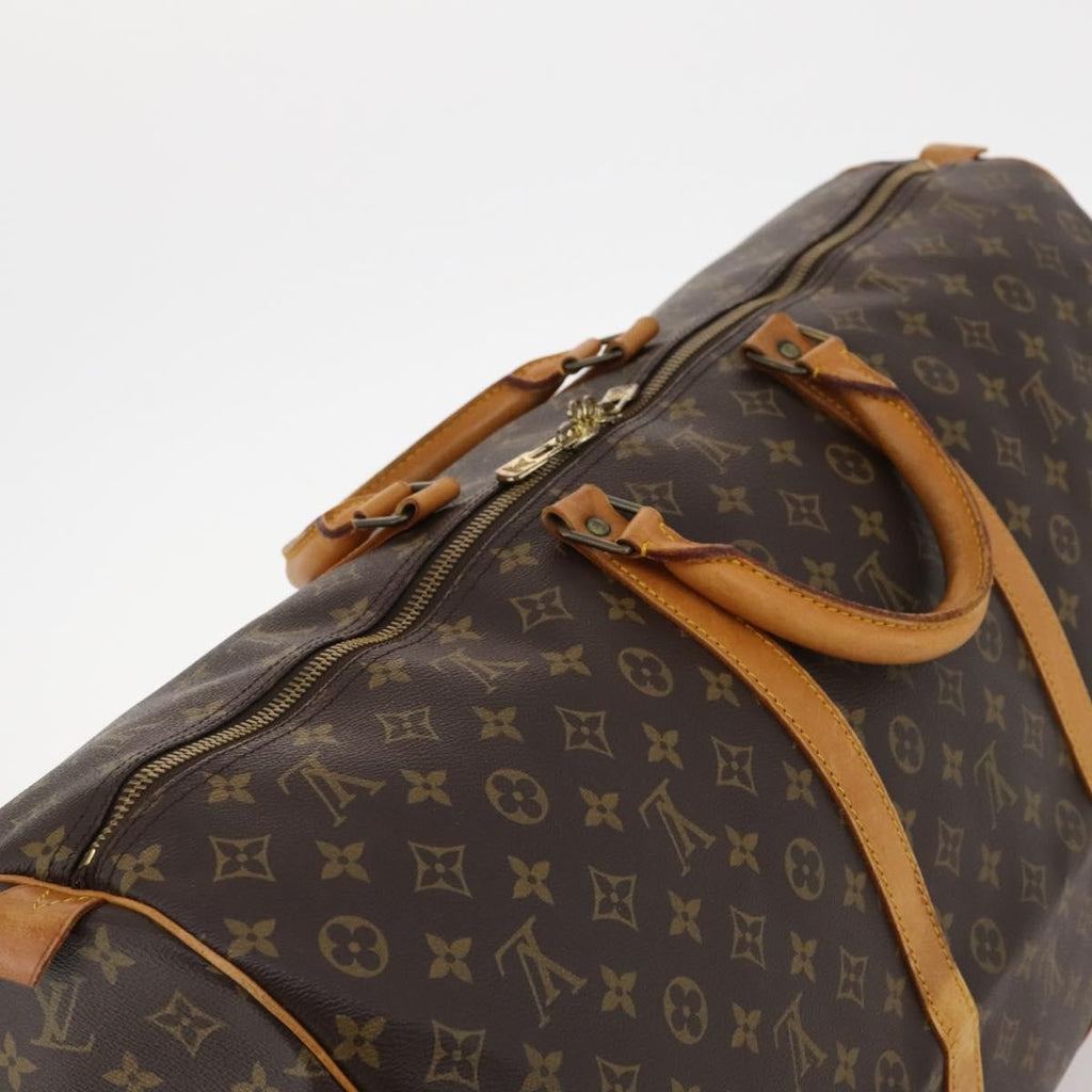 Louis Vuitton Keepall Bag Monogram Canvas Brown Canvas Travel Bag