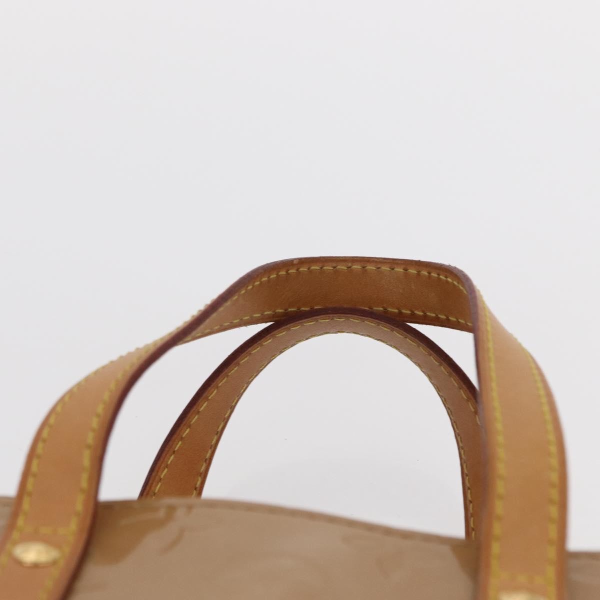 Louis Vuitton Reade Handbag Monogram Vernis Beige Patent_Leather Handbag