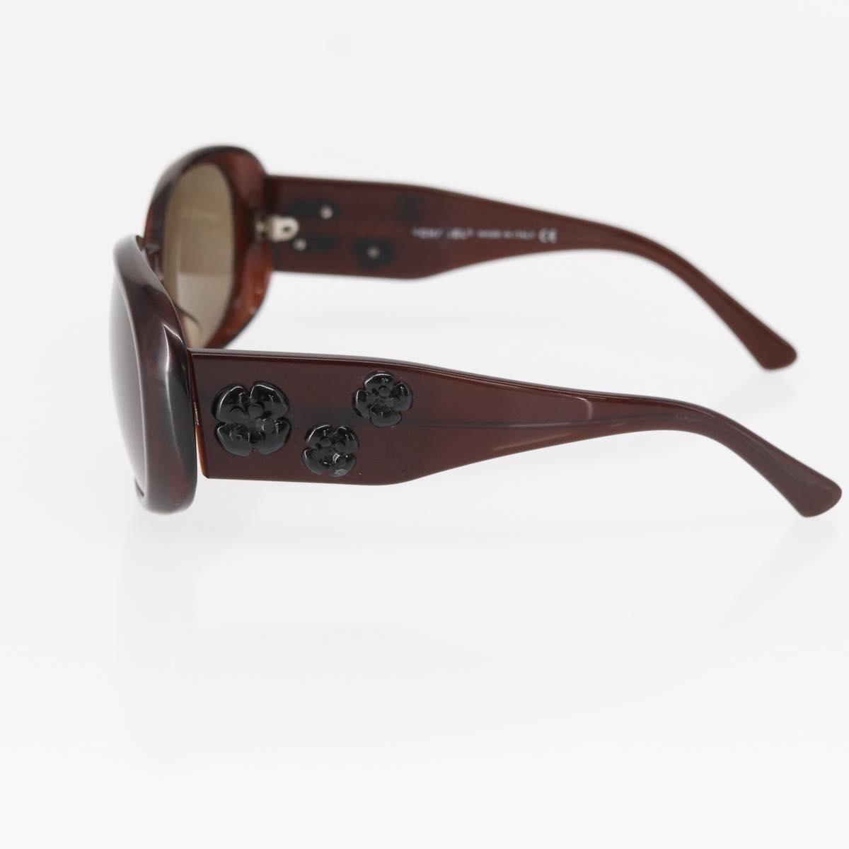 Chanel Camélia Sunglasses Plastic Brown Plastic Sunglasse Accessory