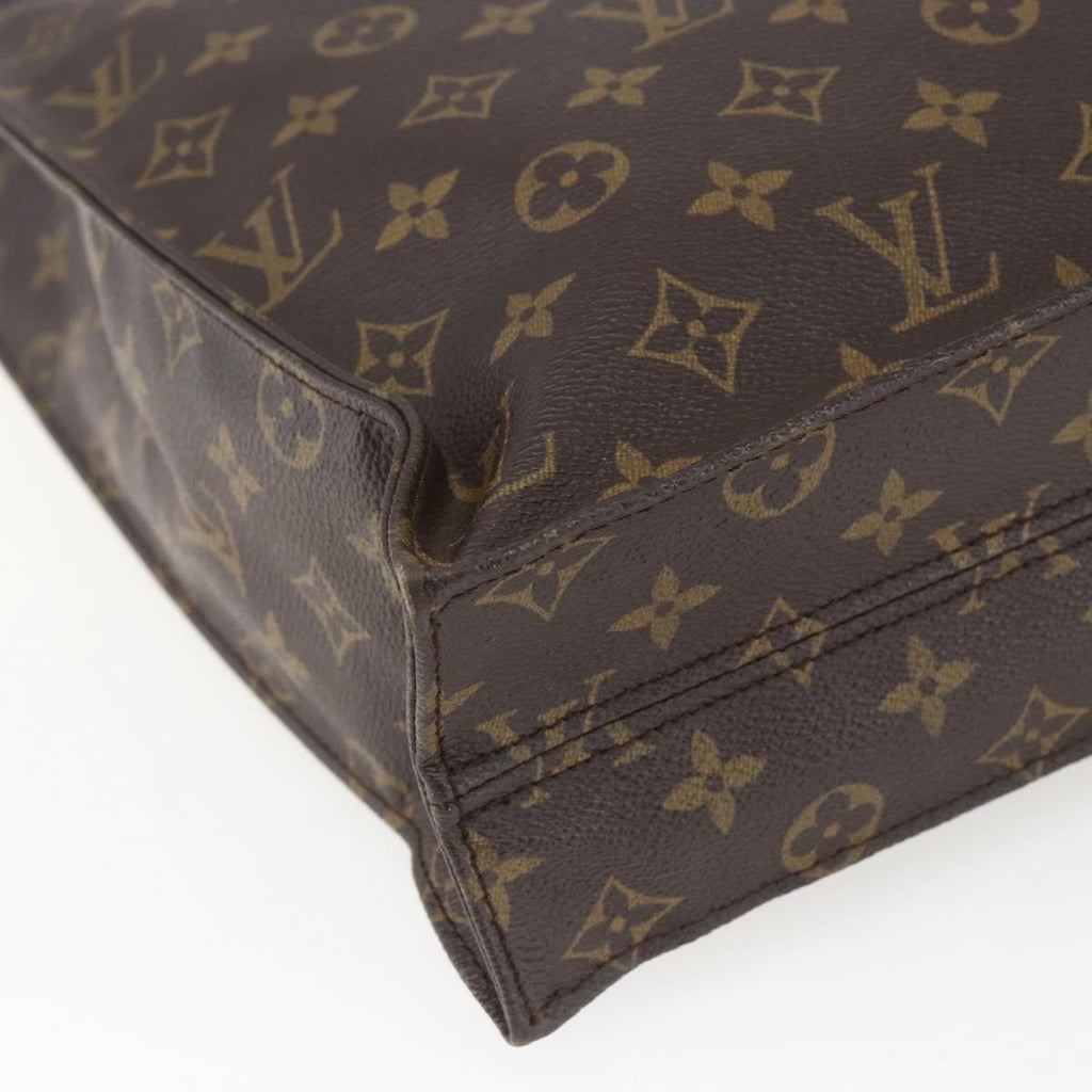 Louis Vuitton Sac Plat Bag Monogram Canvas Brown Canvas Tote Bag