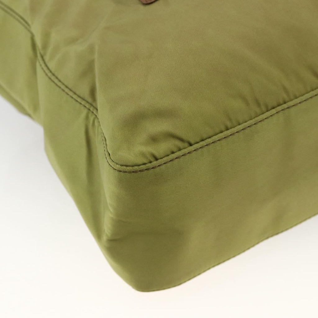 Prada Vintage Tote Tessuto Khaki Nylon Tote Bag Bag