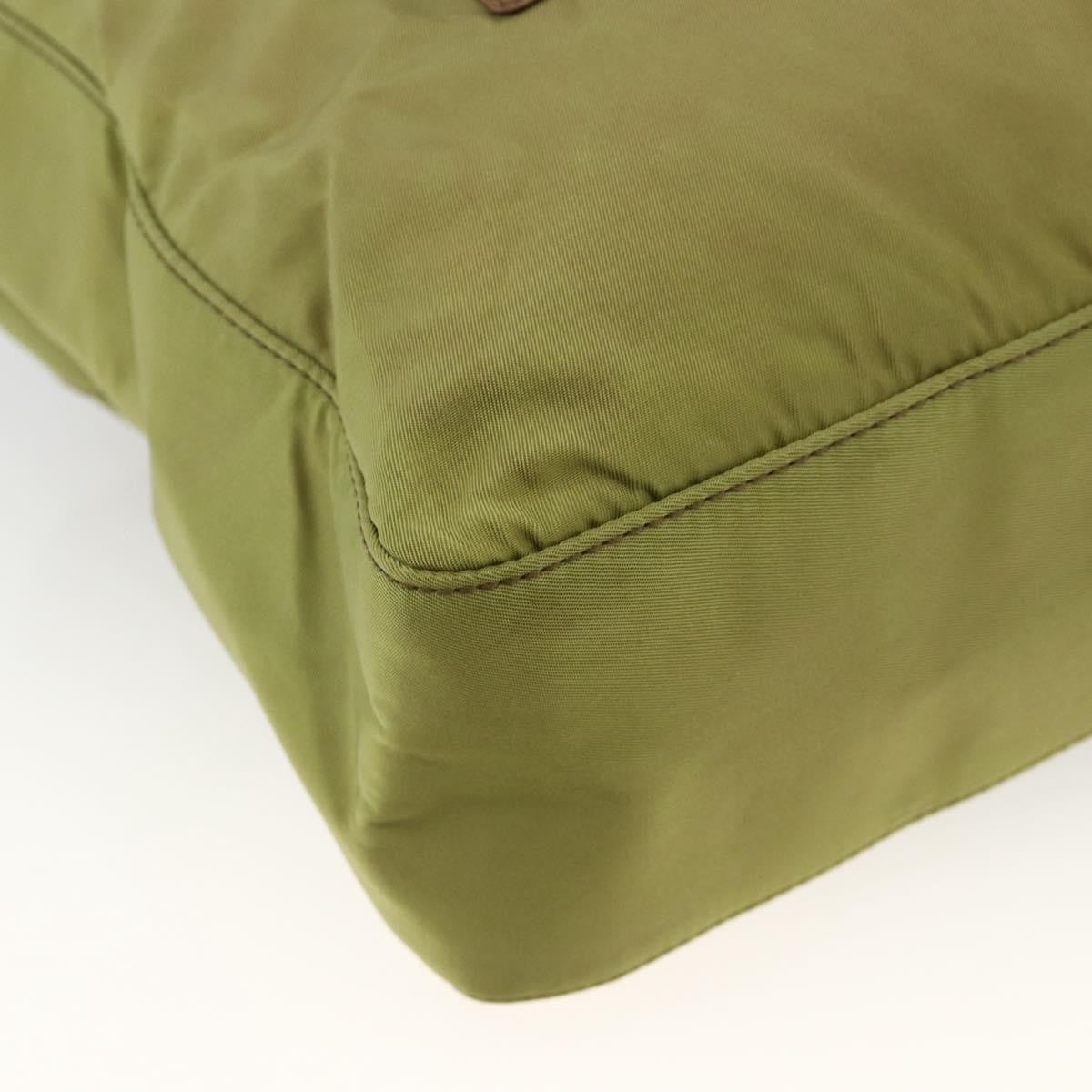 Prada Vintage Tote Tessuto Khaki Nylon Tote Bag Bag