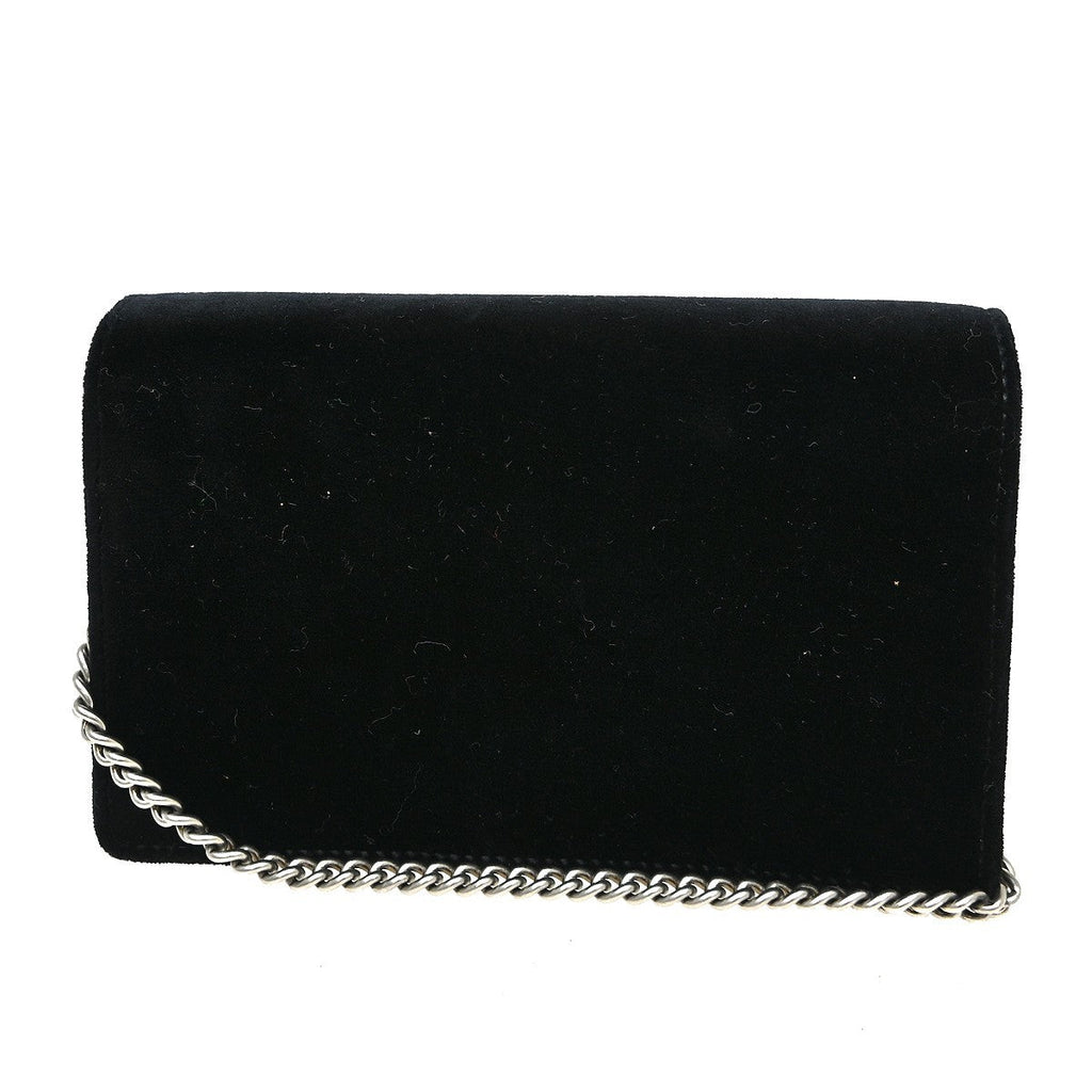 Gucci Dionysus Chain Wallet Gg Velvet Black Velvet Shoulder Bag Bag (Pre-Owned)