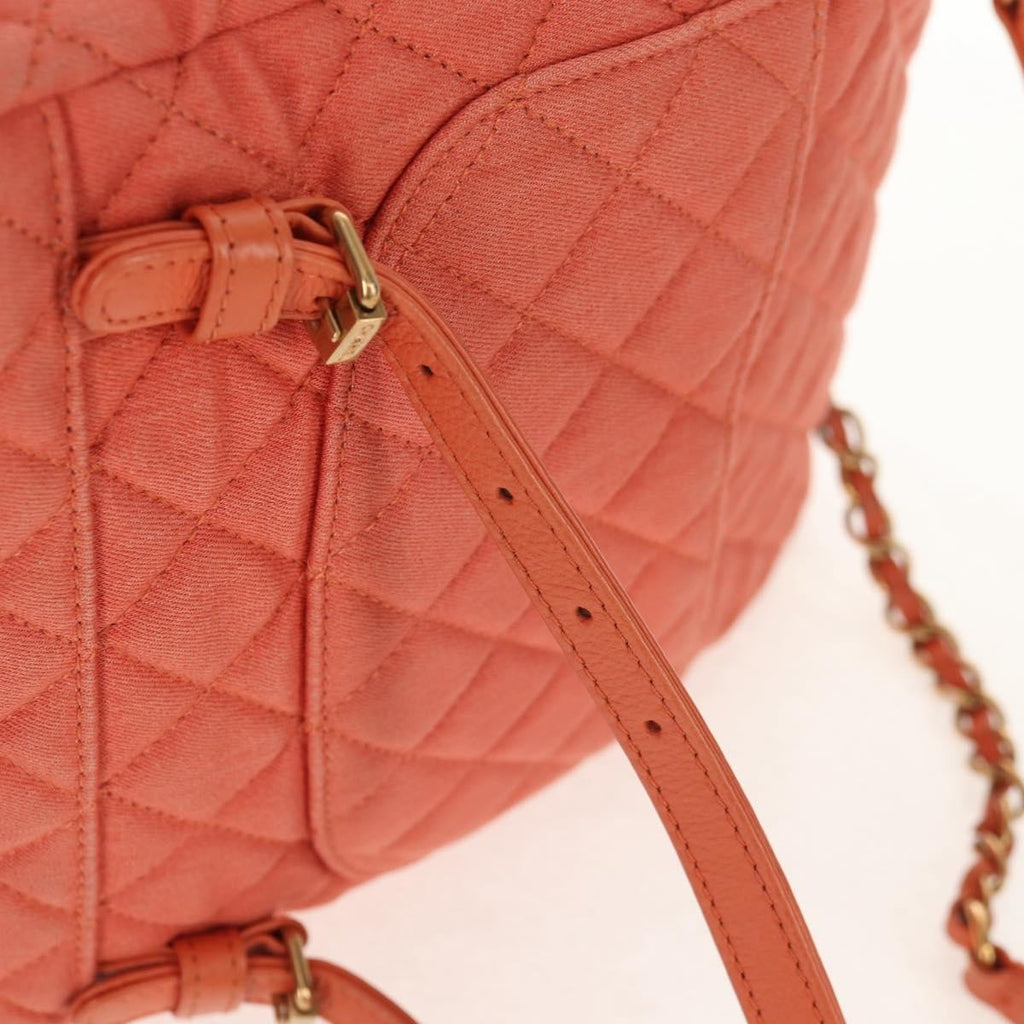 Chanel Vintage Flap Backpack Denim Pink Denim_Jeans Backpack Bag