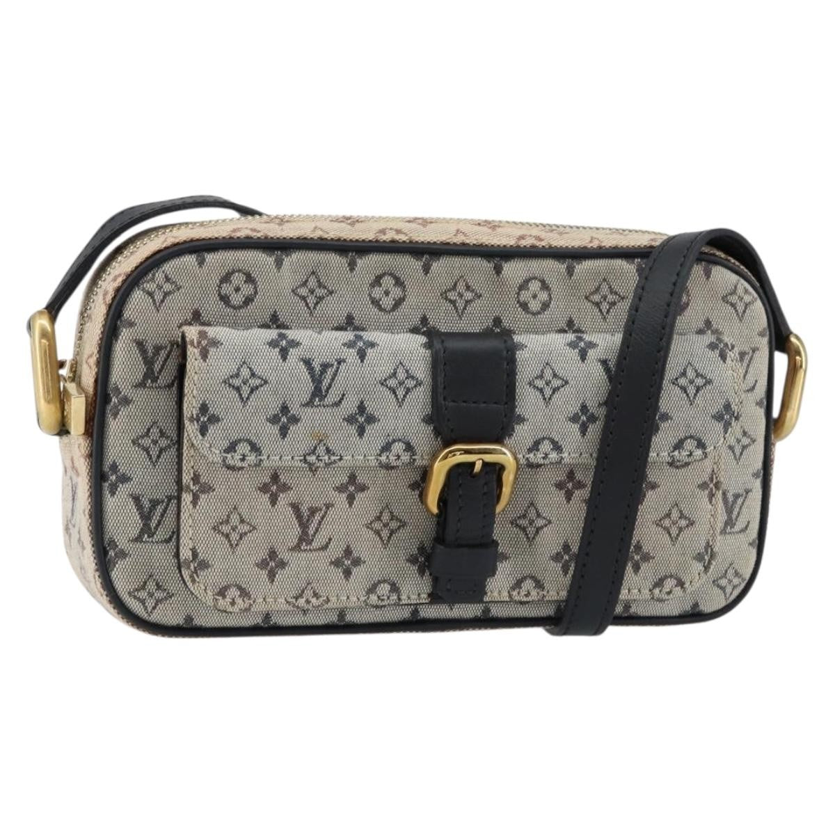 Louis Vuitton Juliette Crossbody Bag Mini Lin Blue Canvas Shoulder Bag