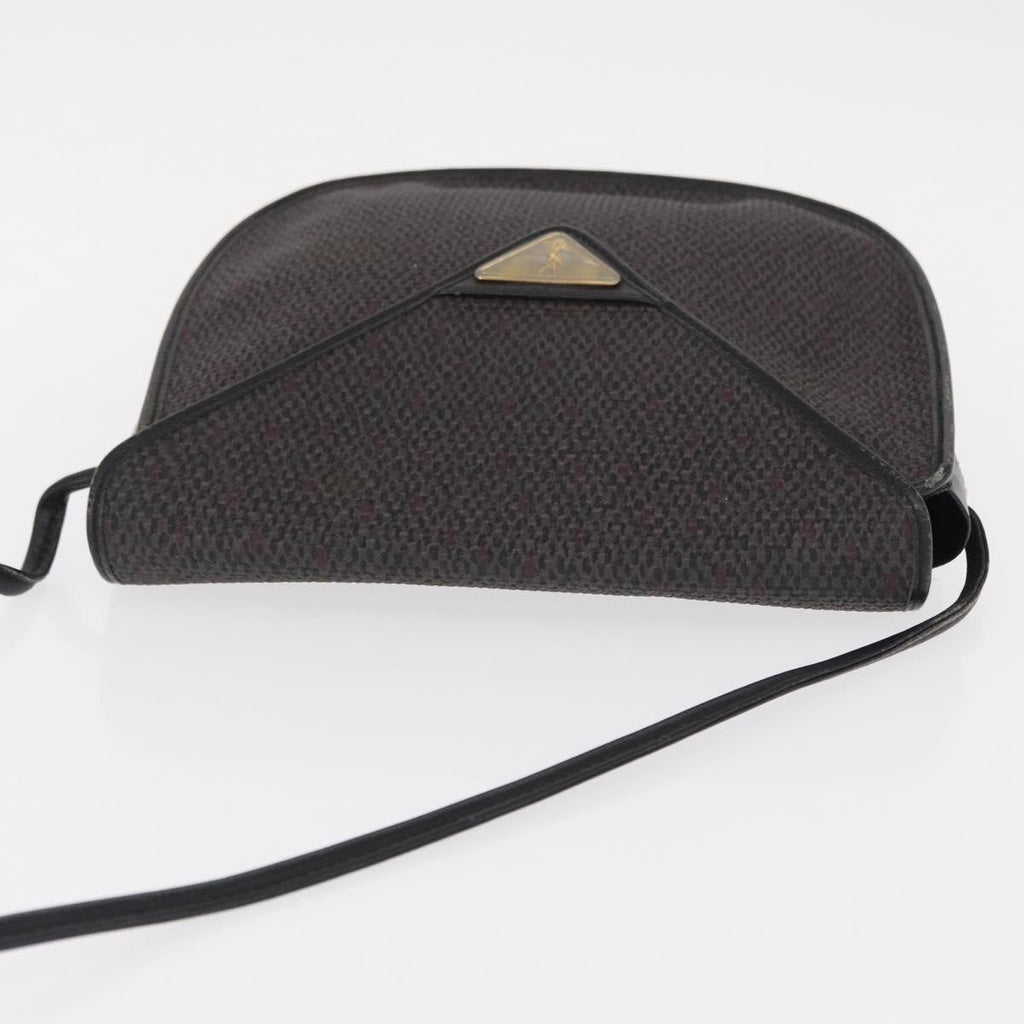Saint Laurent Vintage Shoulder Bag Canvas Black Canvas Shoulder Bag Bag (Pre-Owned)
