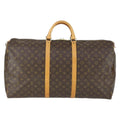 Louis Vuitton Keepall Bag Monogram Canvas Brown Canvas Travel Bag