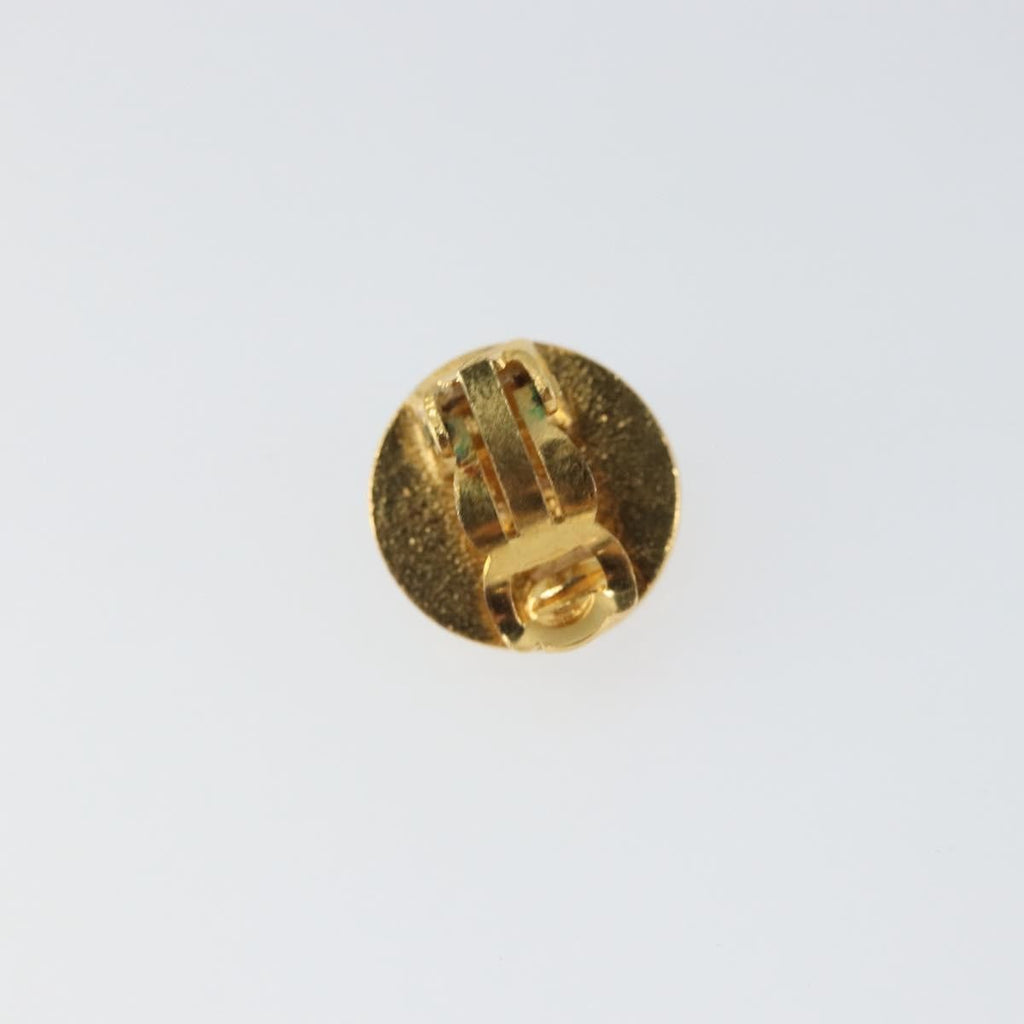 Chanel Vintage Cc Round Clip-On Earrings Metal Gold Metal Earrings Jewelry
