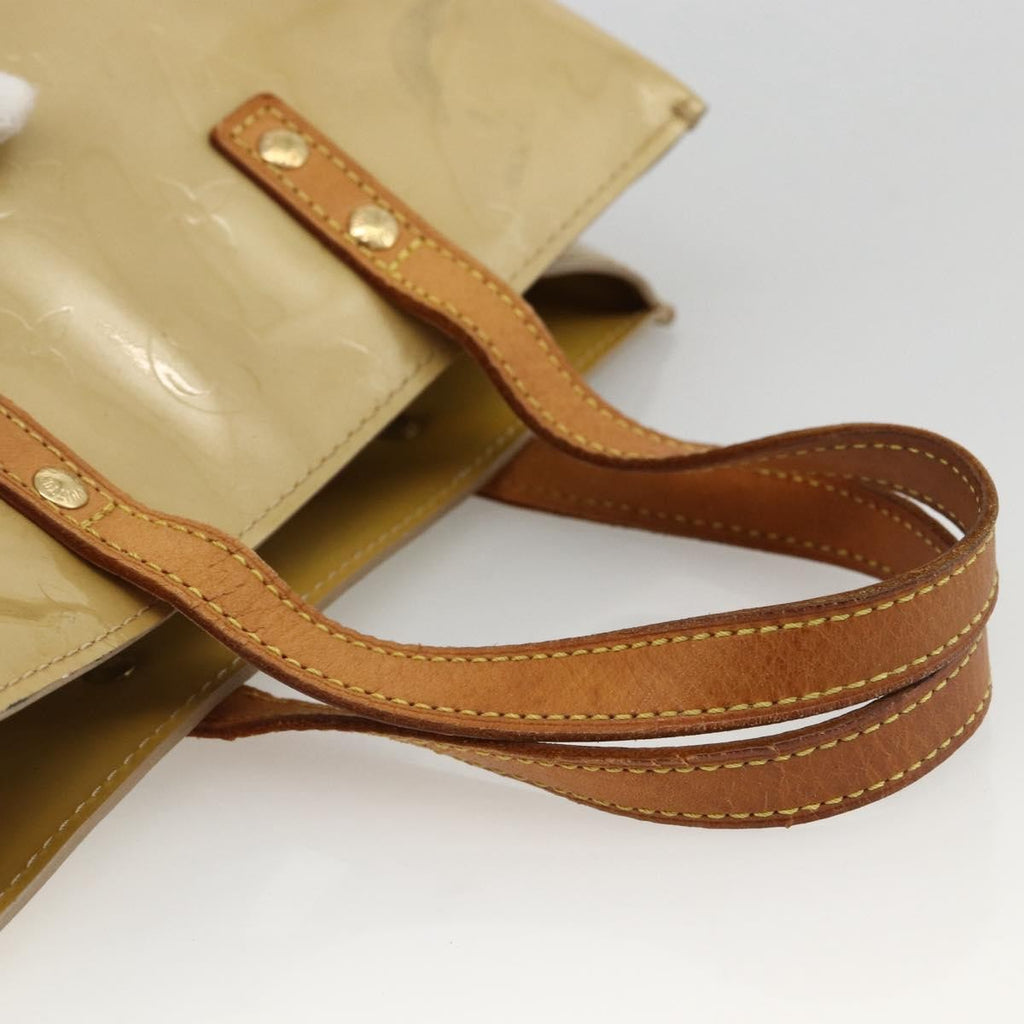 Louis Vuitton Reade Handbag Monogram Vernis Beige Patent_Leather Handbag