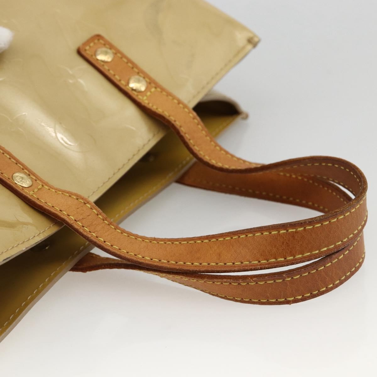 Louis Vuitton Reade Handbag Monogram Vernis Beige Patent_Leather Handbag