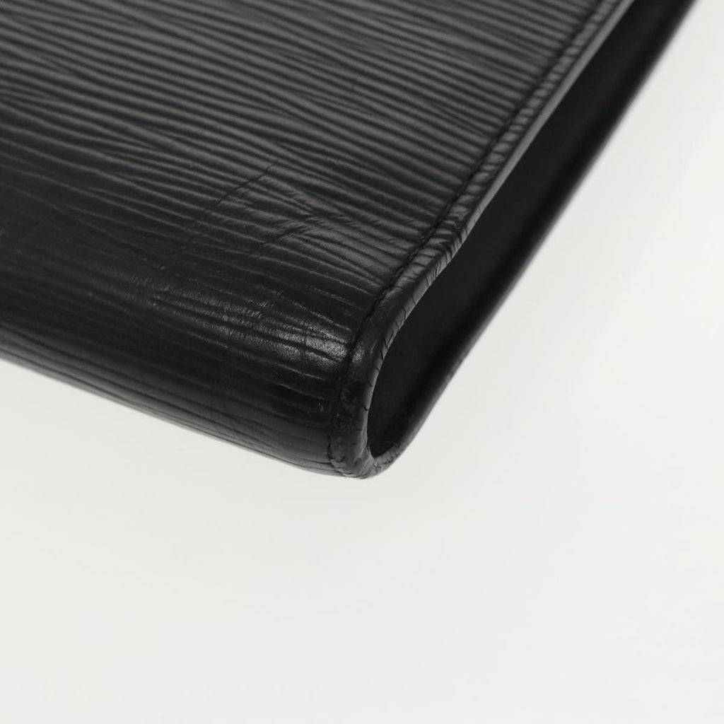 Louis Vuitton Pochette Jour Initials Epi Leather Black Leather Clutche & Pouche Bag