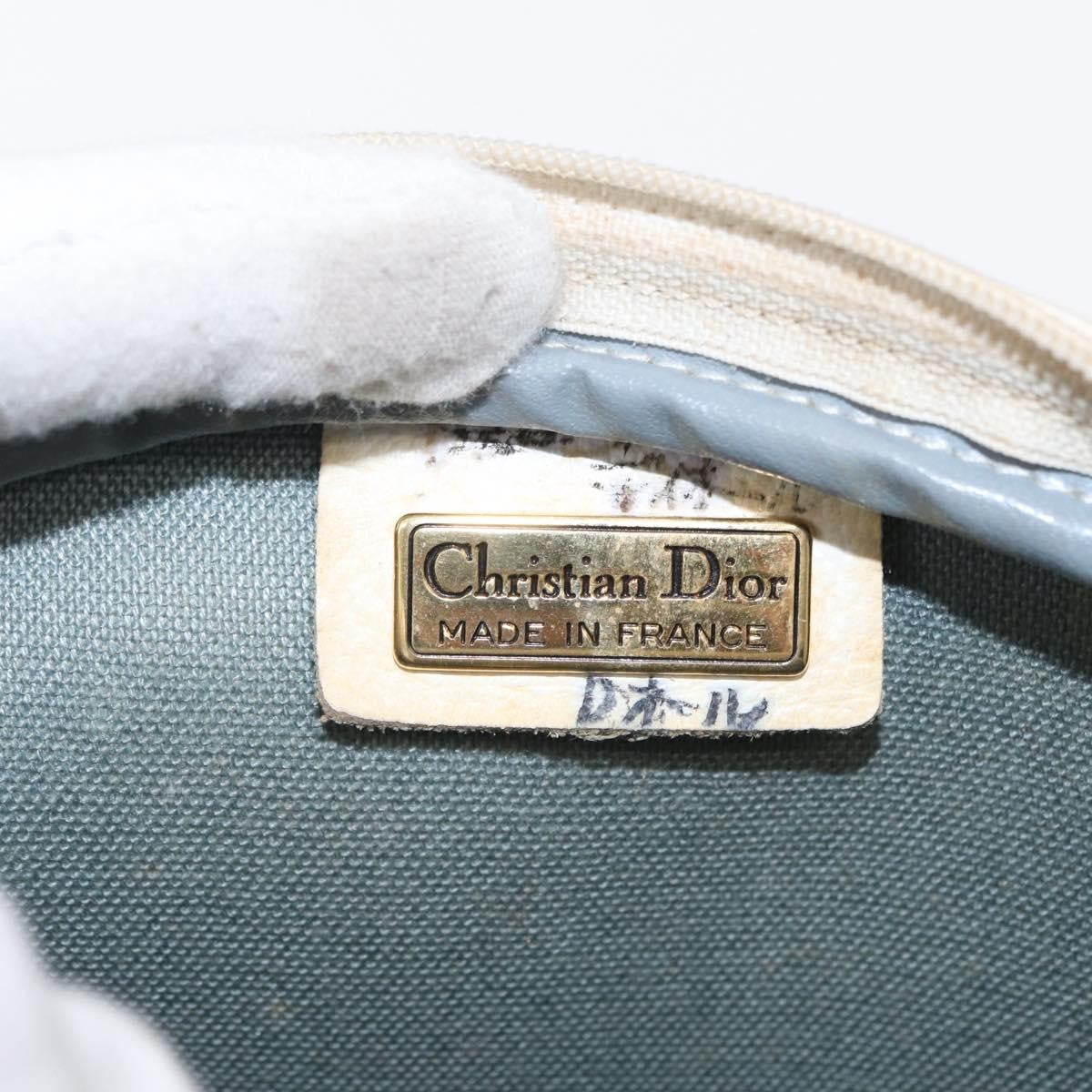 Christian Dior Vintage Honeycomb Shoulder Bag Canvas White Canvas Shoulder Bag Bag (Pre-Owned)