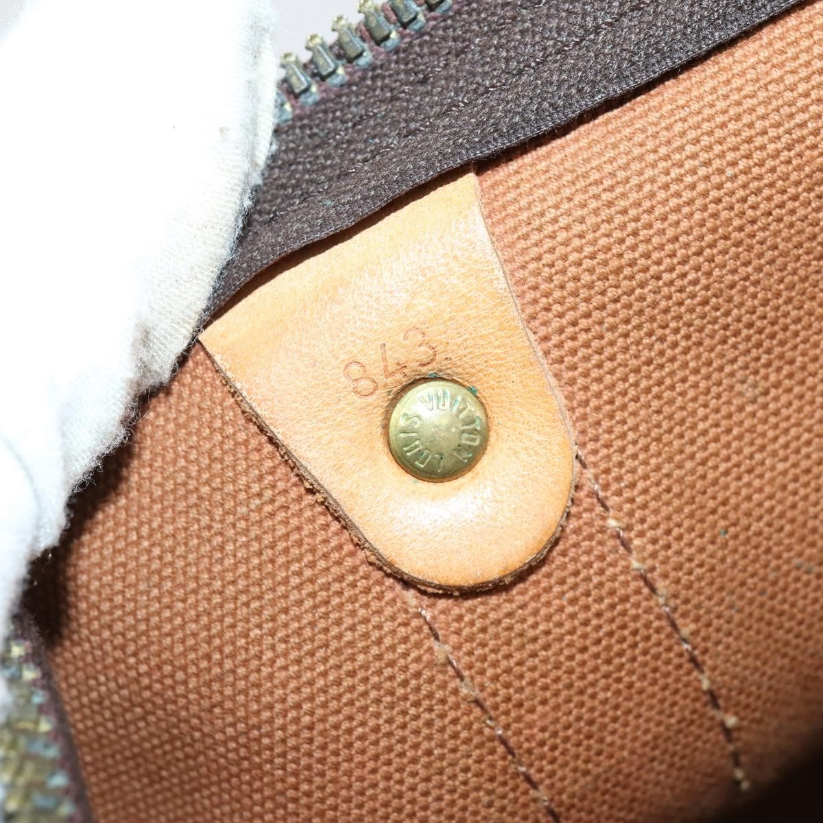 Louis Vuitton Keepall Bag Monogram Canvas Brown Canvas Travel Bag