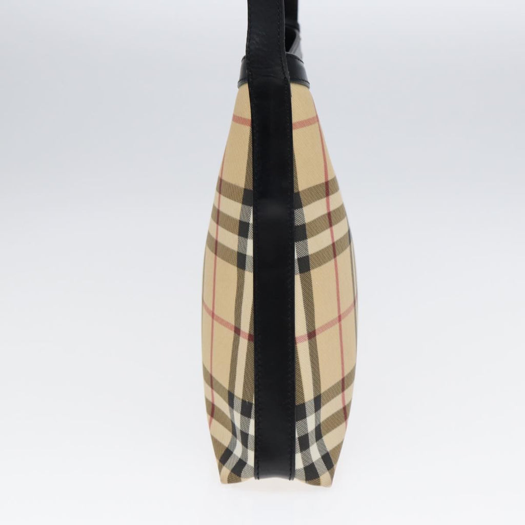 Burberry Nova Check Shoulder Bag Canvas And Leather Beige Canvas Shoulder Bag