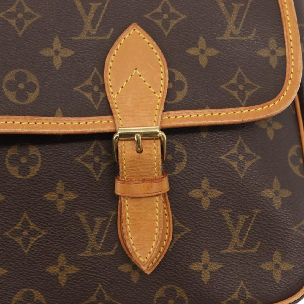 Louis Vuitton Sac Gibeciere Messenger Bag Monogram Canvas Brown Canvas Shoulder Bag