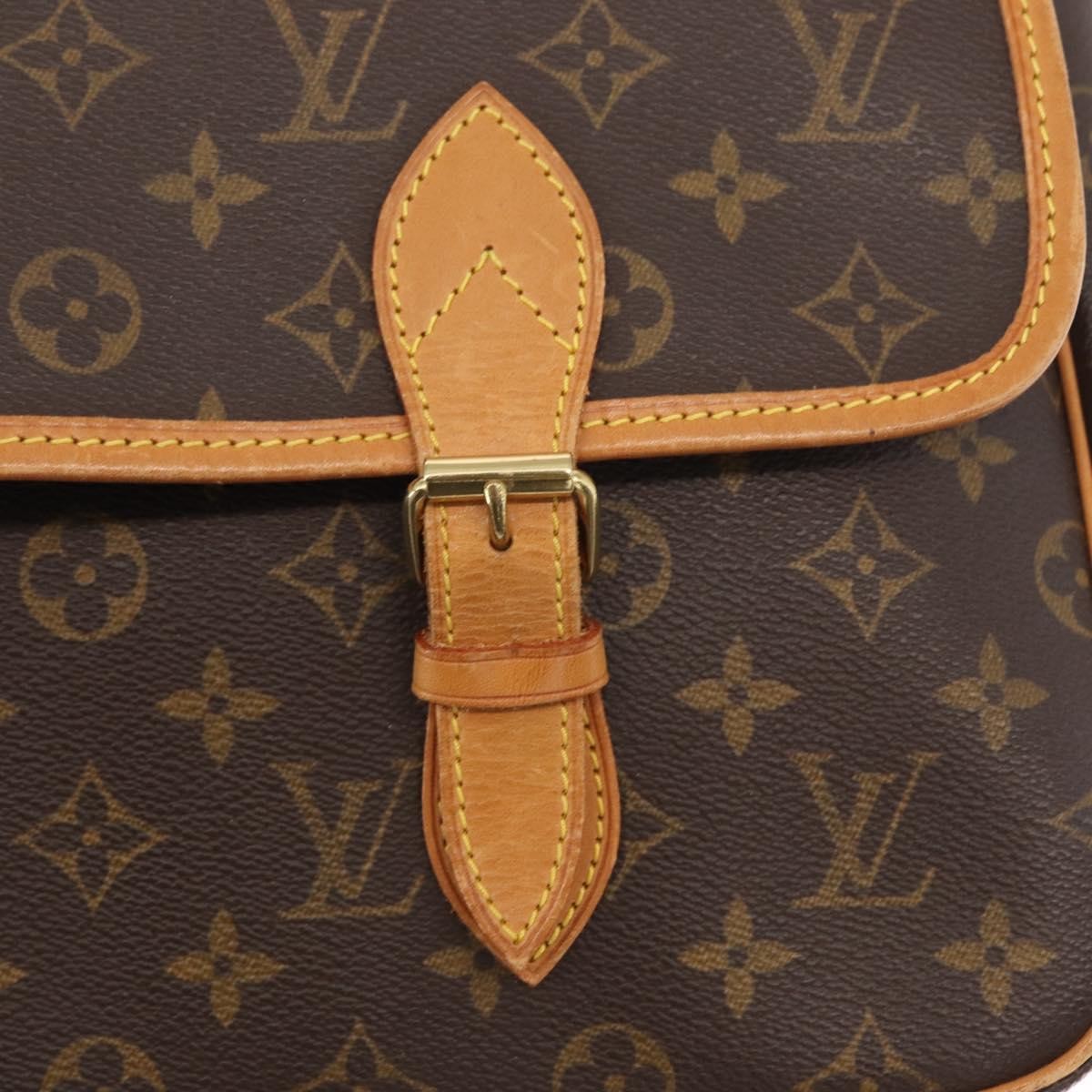 Louis Vuitton Sac Gibeciere Messenger Bag Monogram Canvas Brown Canvas Shoulder Bag