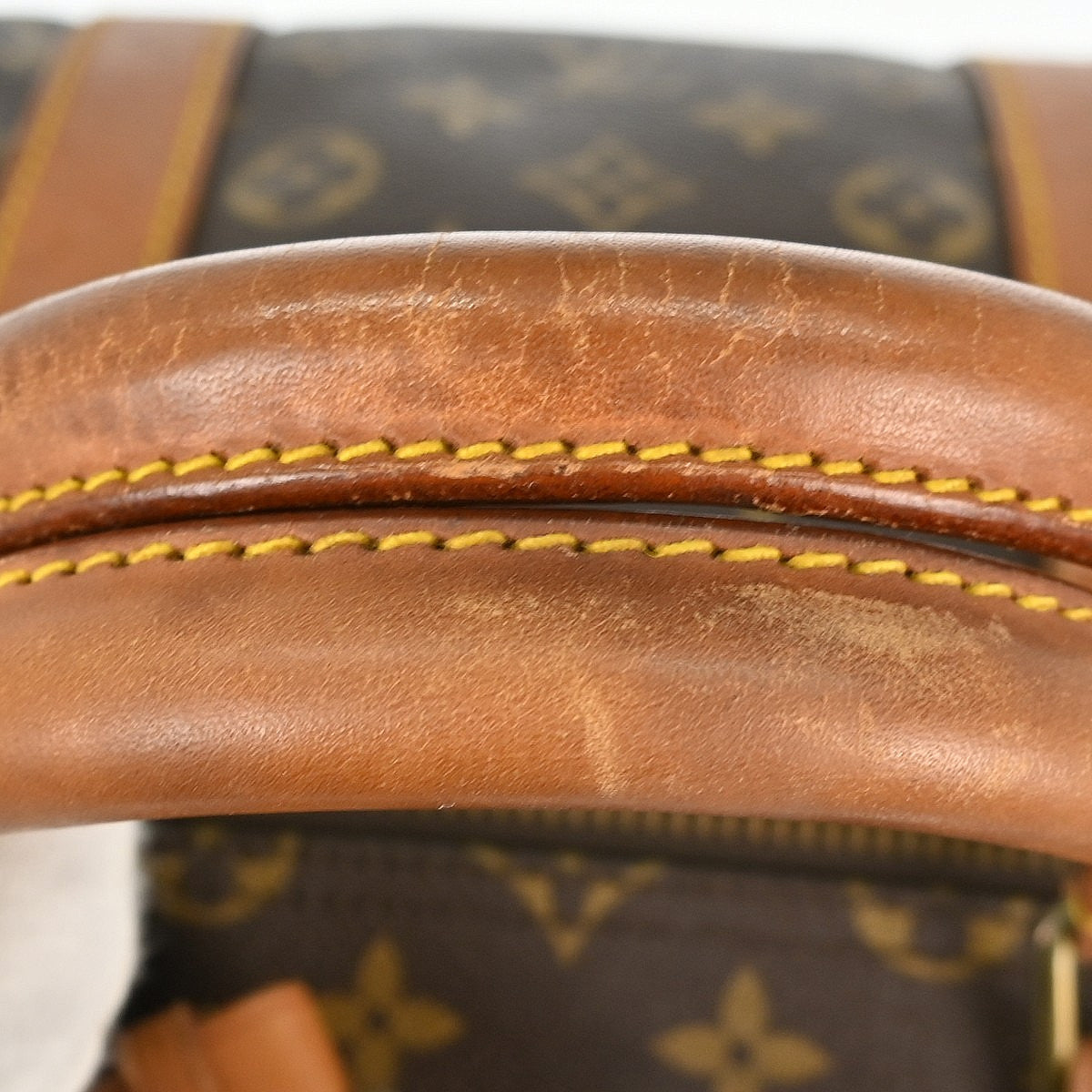 Louis Vuitton Keepall Bag Monogram Canvas Brown Canvas Travel Bag