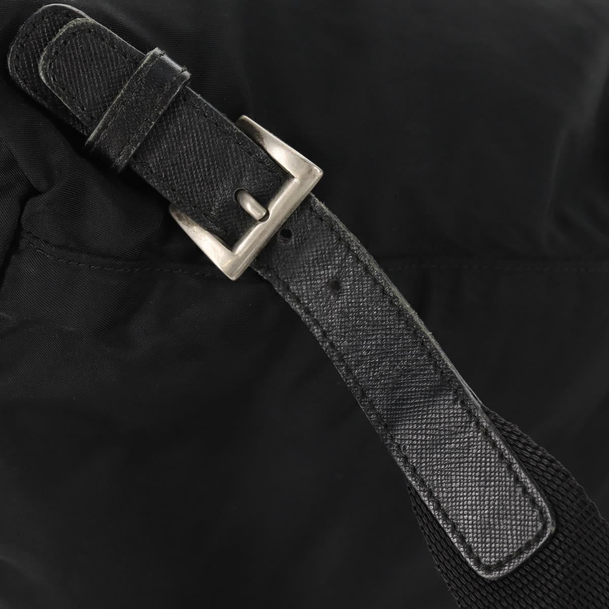 Prada Front Pocket Backpack Tessuto Black Nylon Backpack Bag