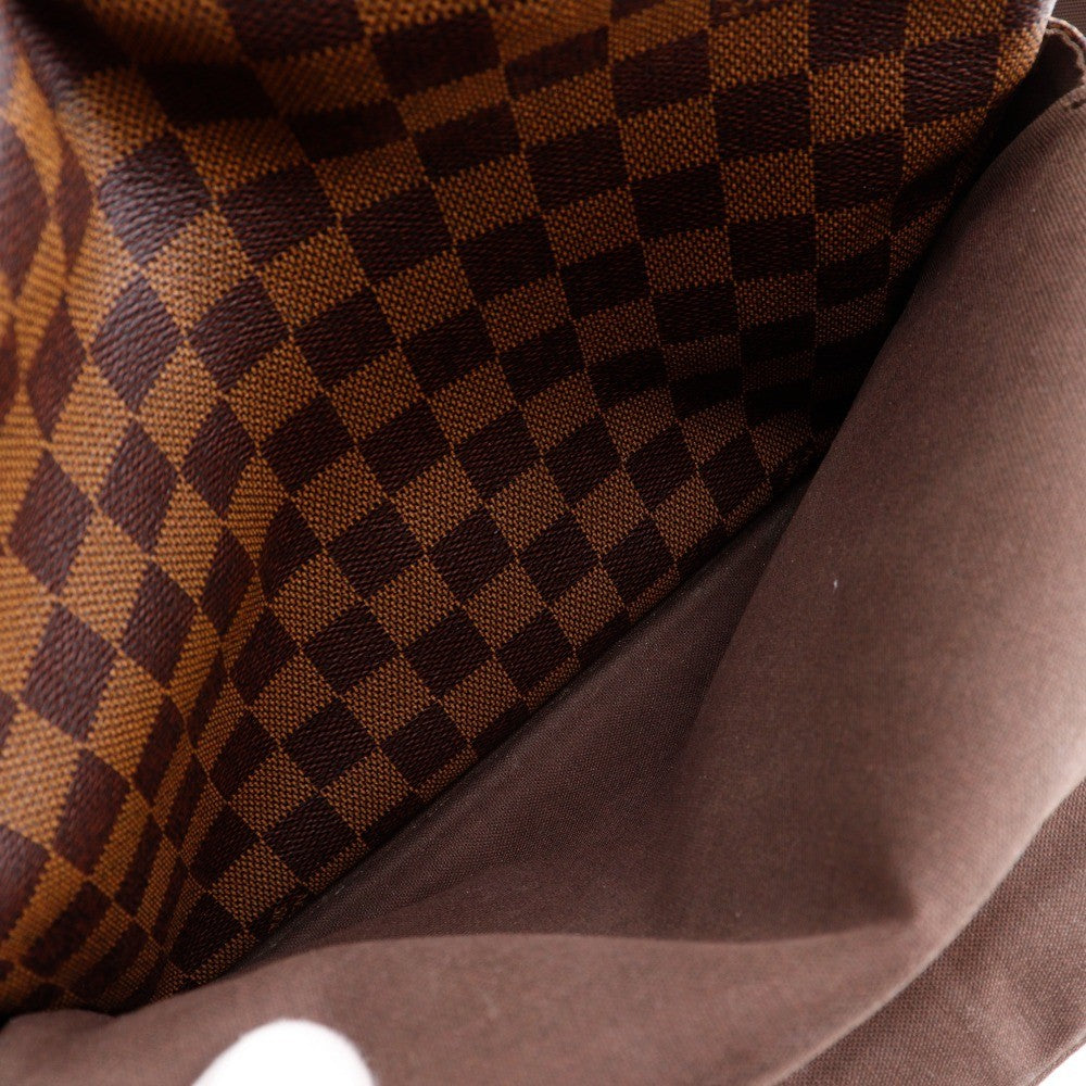 Louis Vuitton Naviglio Handbag Damier Brown Canvas Shoulder Bag