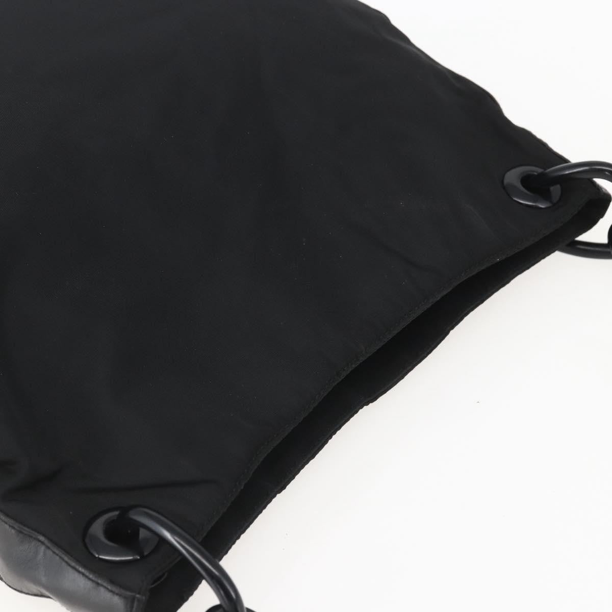 Prada Chain Shoulder Bag Tessuto Black Nylon Shoulder Bag Bag