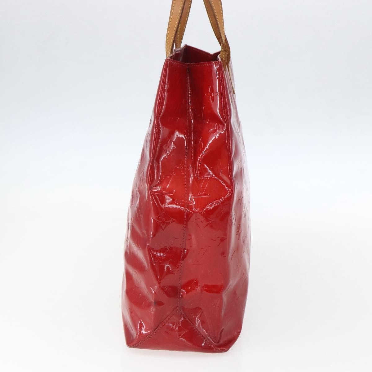 Louis Vuitton Reade Handbag Monogram Vernis Red Patent_Leather Handbag