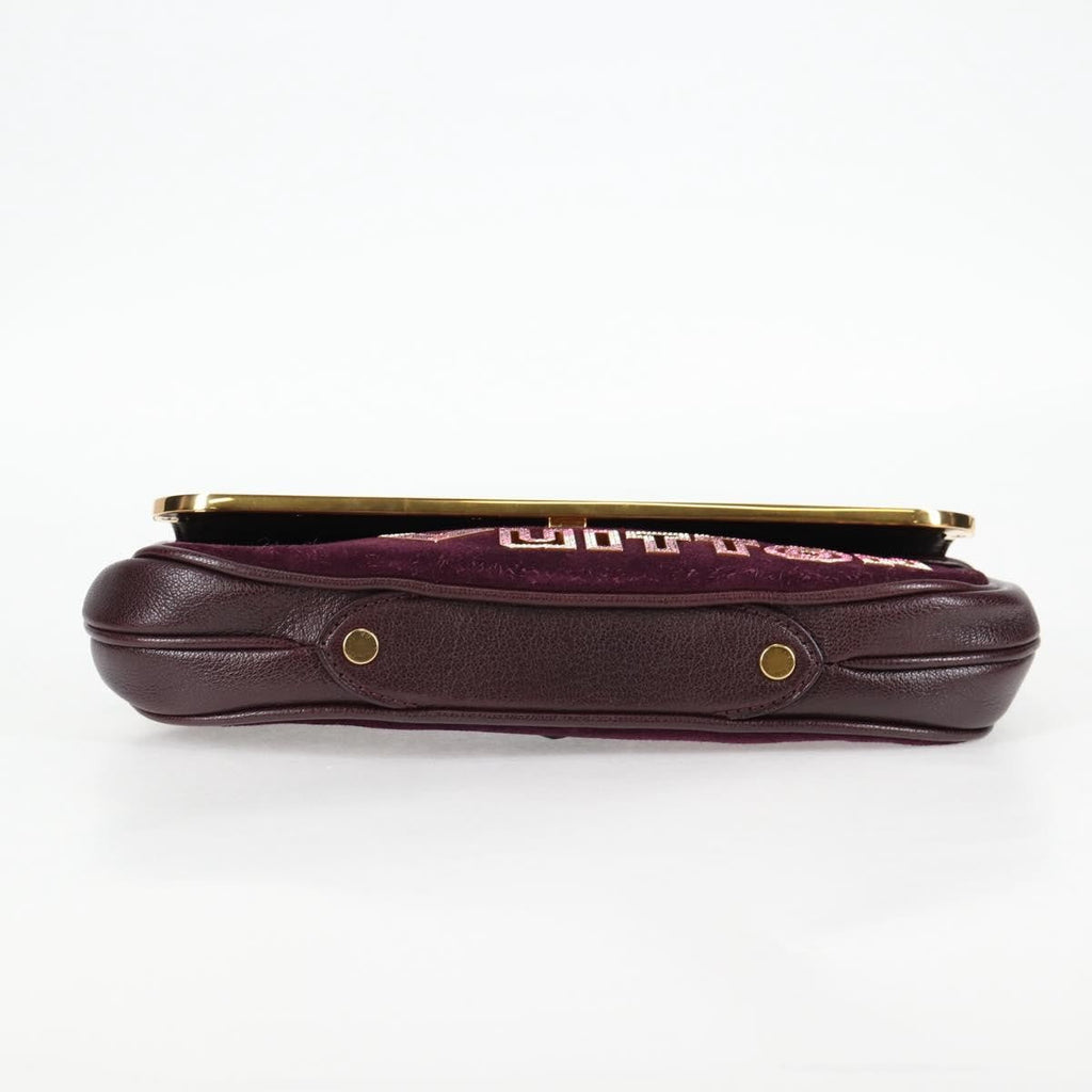Louis Vuitton Avant Garde Pochette Leather With Suede Brown Leather Bag