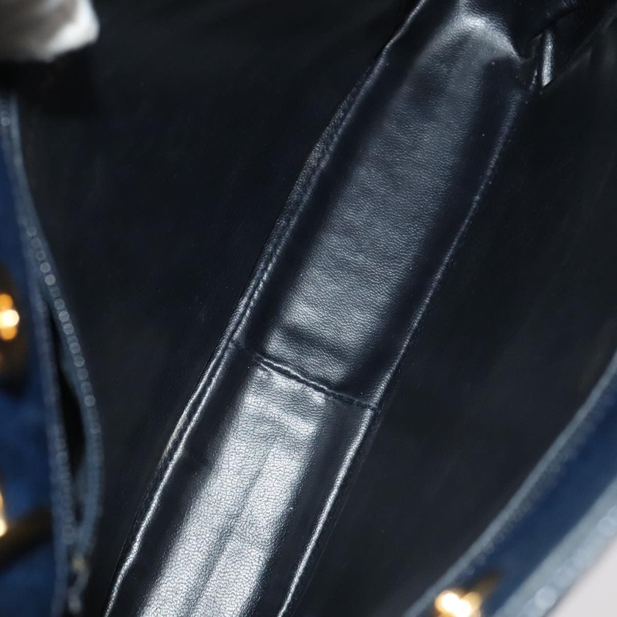 Chanel Vintage Shoulder Bag Leather Navy Leather Shoulder Bag Bag