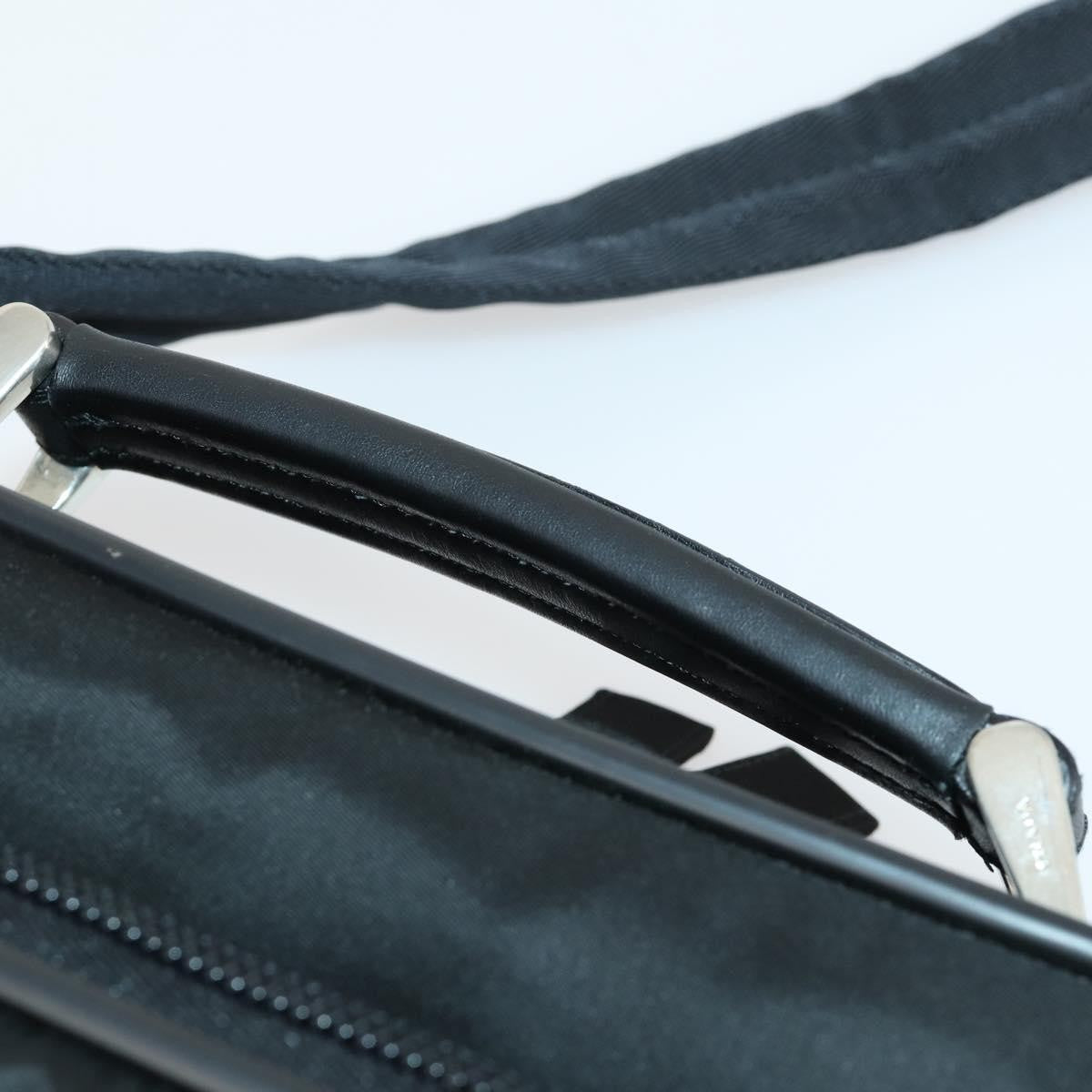 Prada Convertible Front Pocket Briefcase Tessuto With Saffiano Leather Black Nylon Briefcase Bag