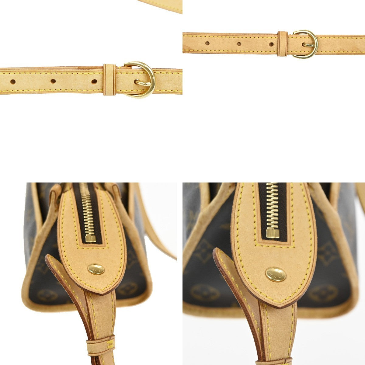 Louis Vuitton Popincourt Shoulder Bag Monogram Canvas Brown Canvas Shoulder Bag