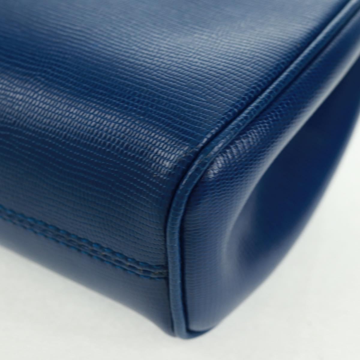 Celine Vintage Circle Logo Crossbody Bag Leather Blue Leather Shoulder Bag Bag