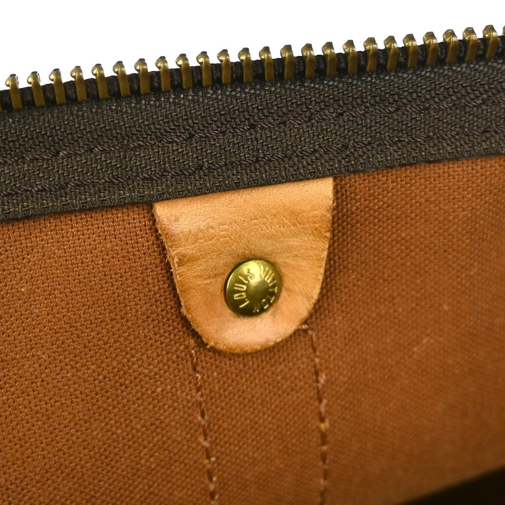 Louis Vuitton Keepall Bag Monogram Canvas Brown Canvas Travel Bag