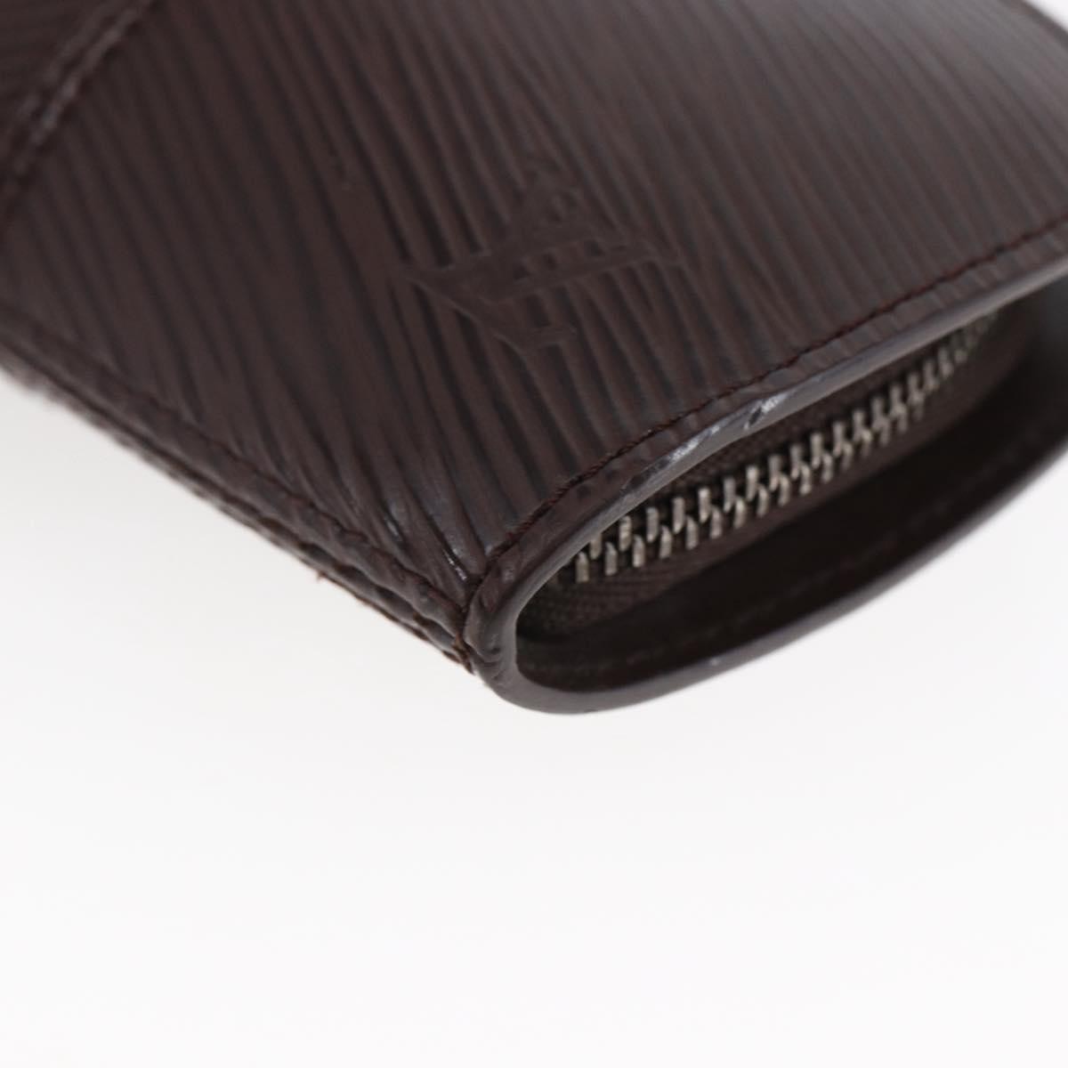 Louis Vuitton Demi Lune Coin Purse Epi Leather Brown Leather Wallets Accessory