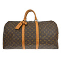 Louis Vuitton Keepall Bag Monogram Canvas Brown Canvas Travel Bag