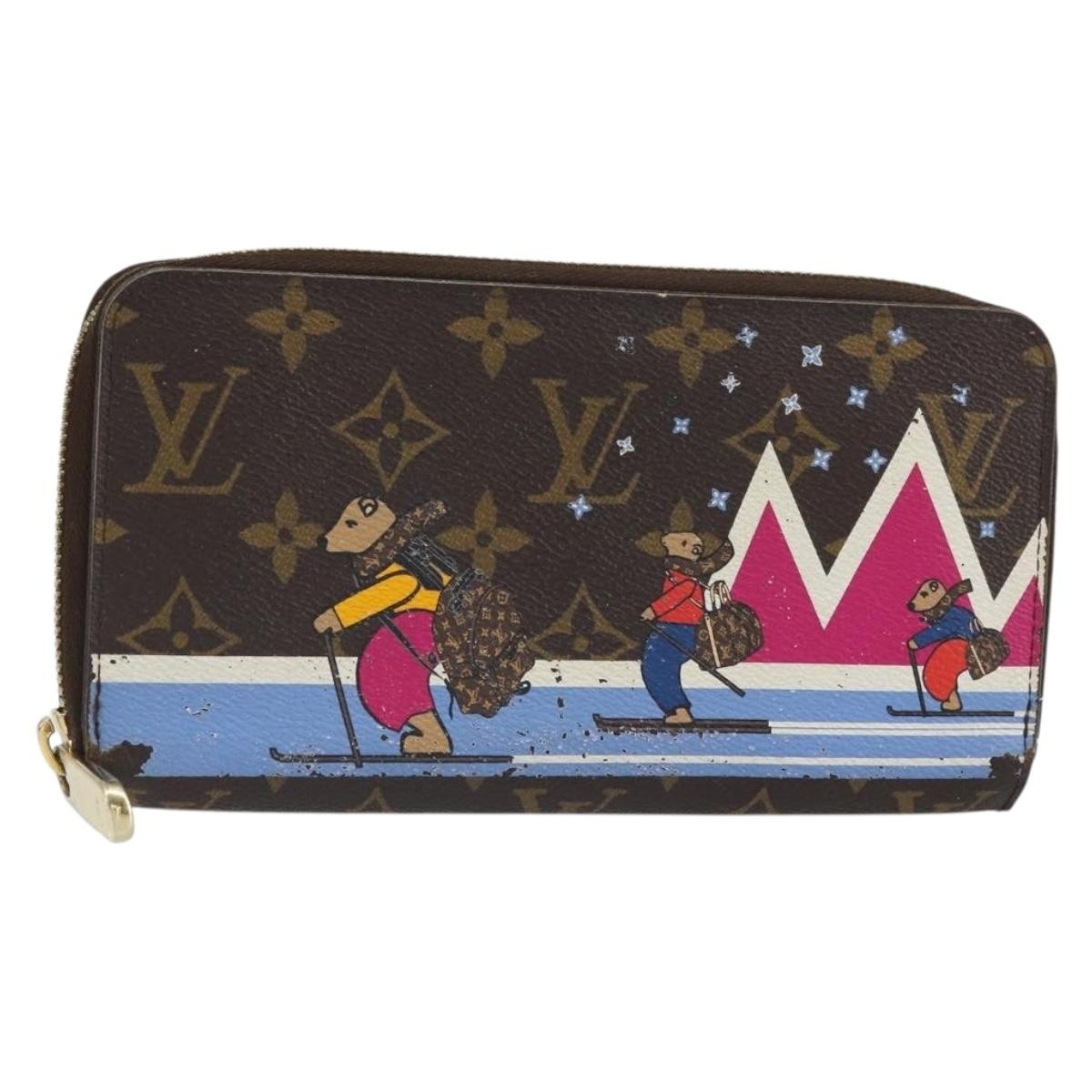 Louis Vuitton Zippy Wallet Canvas Brown Canvas Wallets Accessory