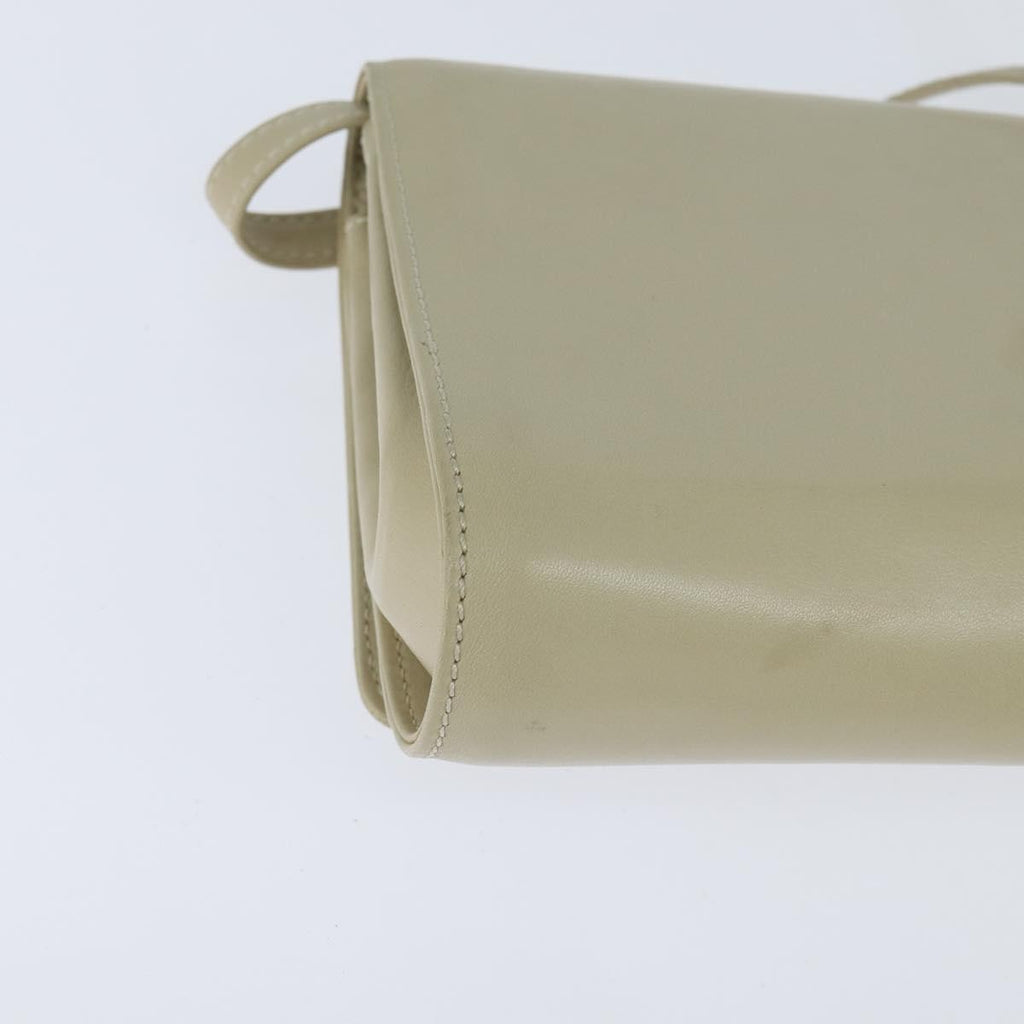 Celine Flap Shoulder Bag Leather Beige Leather Shoulder Bag Bag