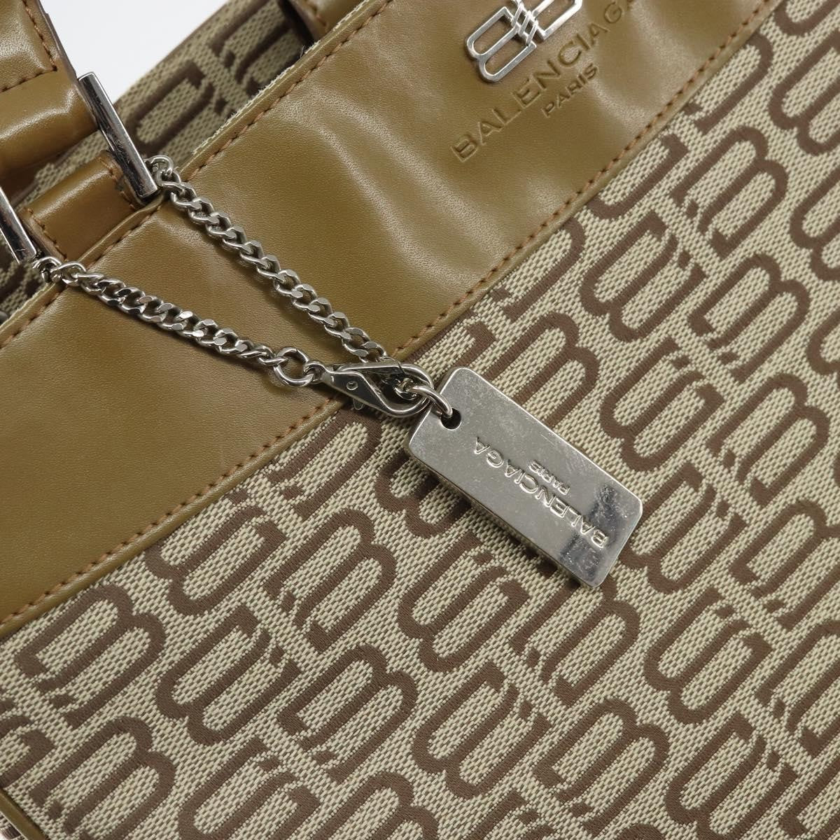 Balenciaga Vintage Handbag Canvas Beige Canvas Hand
