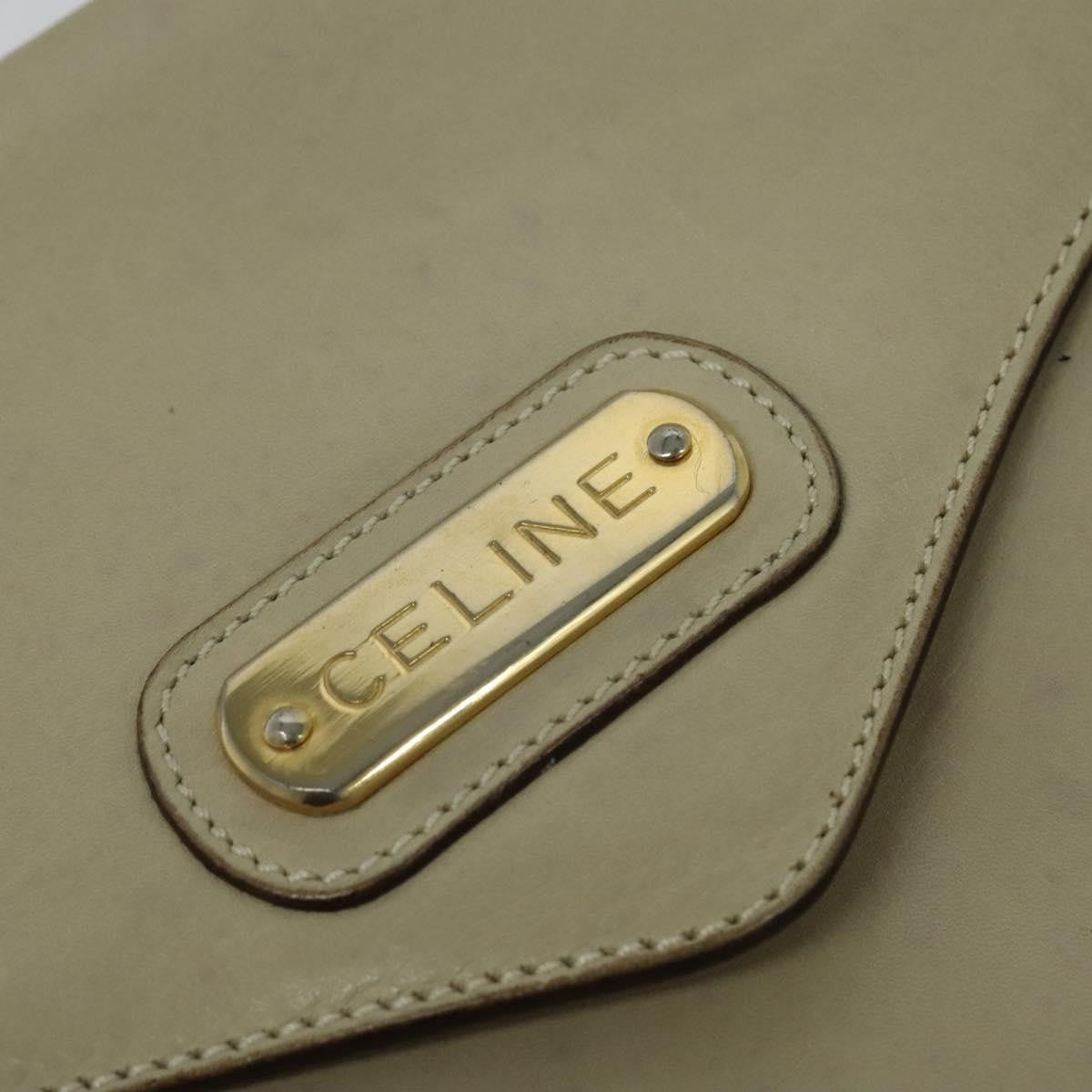Celine Shoulder Bag Leather Beige Leather Shoulder Bag Bag
