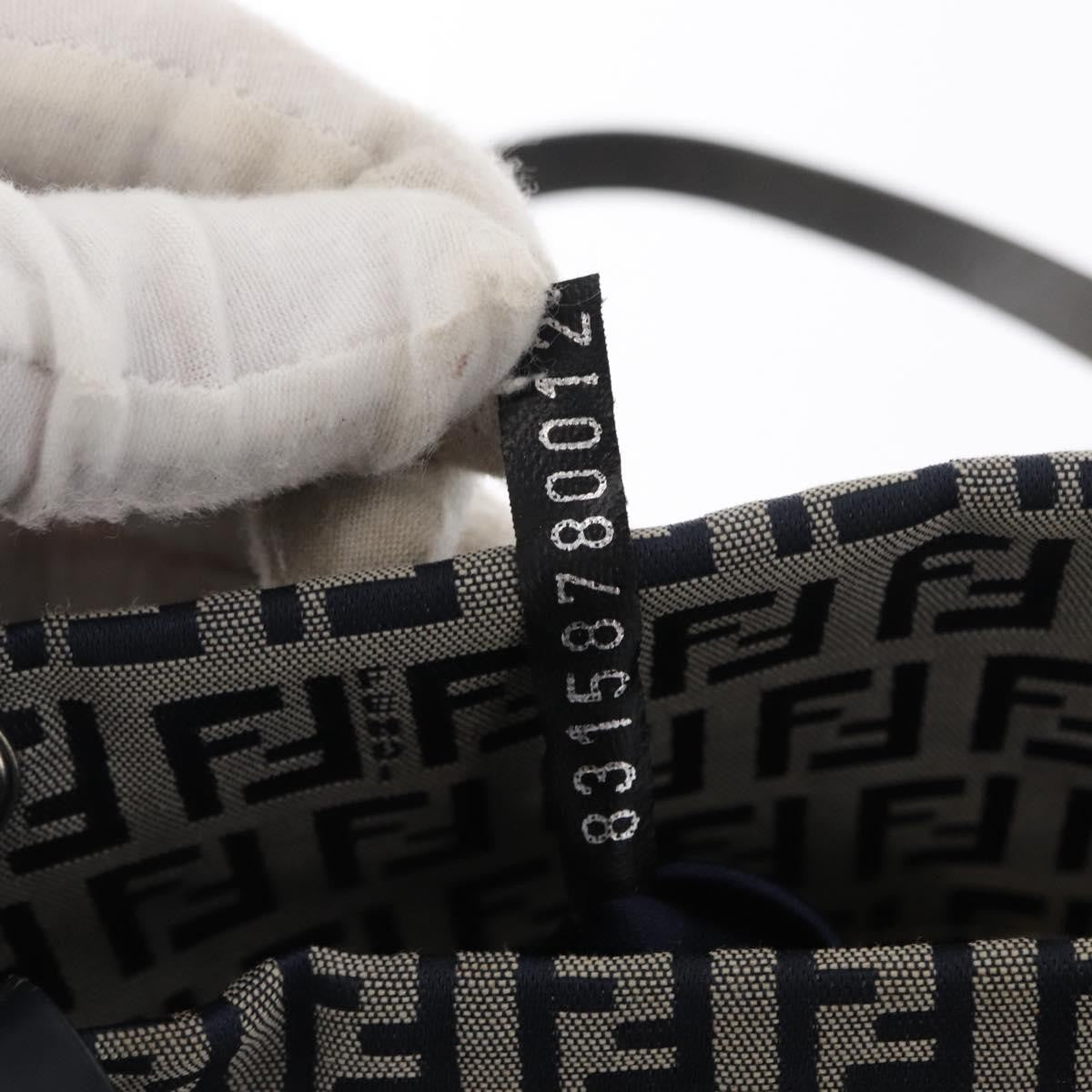 Fendi Shopping Tote Zucchino Canvas Navy Canvas Tote Bag Bag