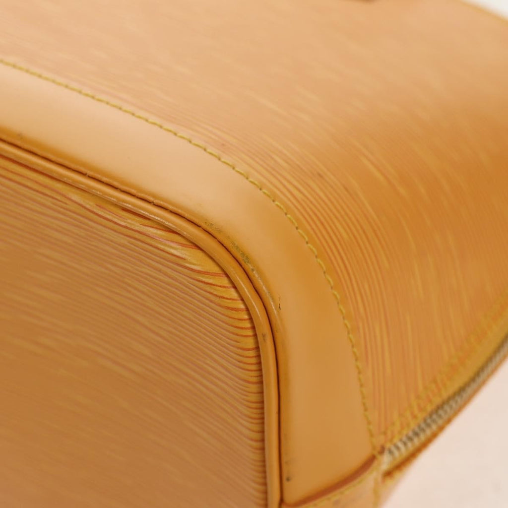 Louis Vuitton Alma Handbag Epi Leather Yellow Leather Handbag