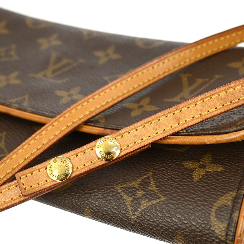 Louis Vuitton Twin Handbag Monogram Canvas Brown Canvas Shoulder Bag