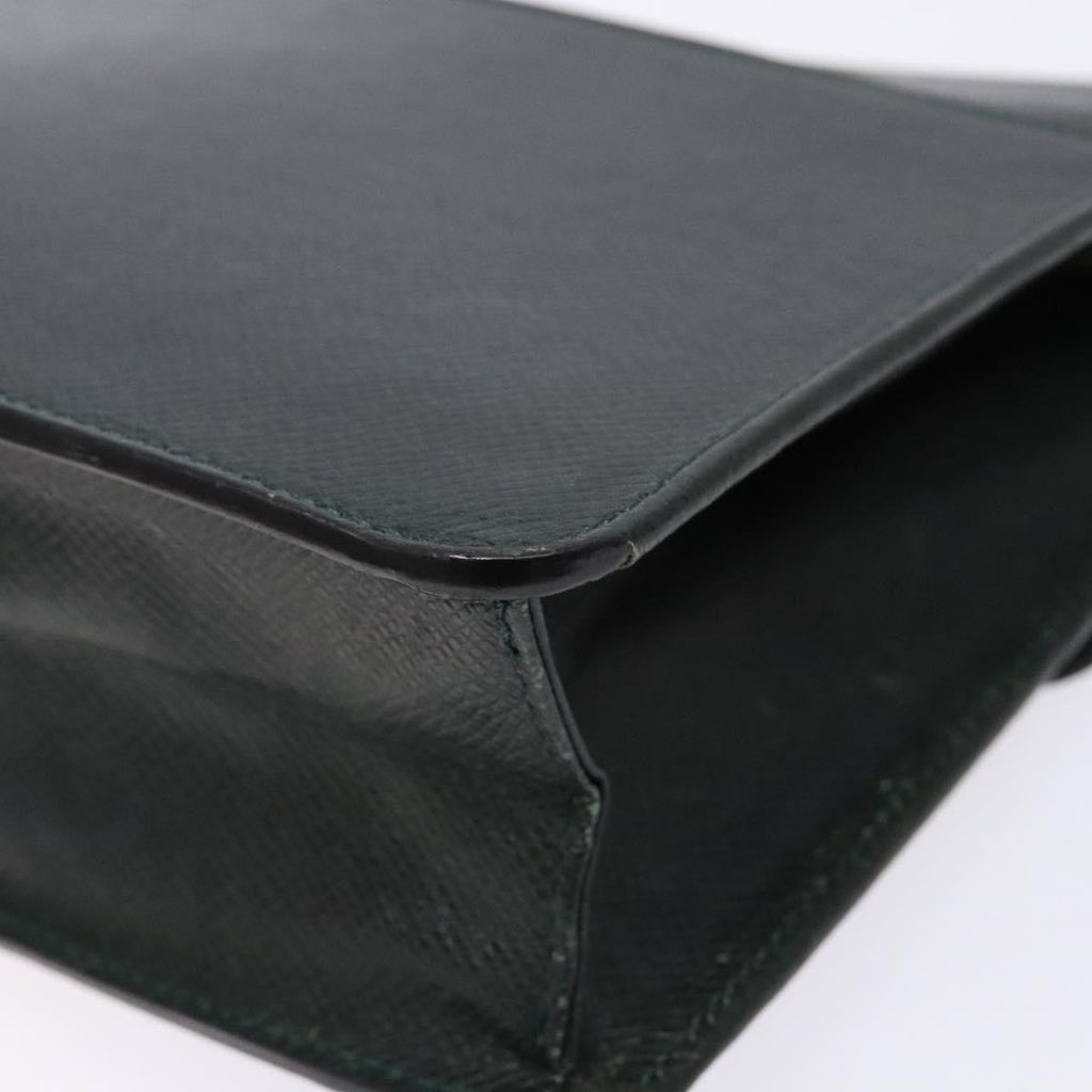Louis Vuitton Kourad Pouch Taiga Green Leather Clutche & Pouche Bag