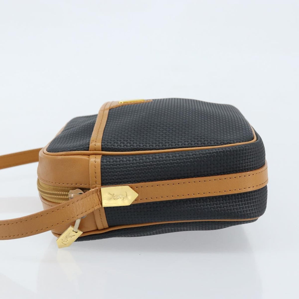 Saint Laurent Vintage Shoulder Bag Canvas Navy Canvas Shoulder Bag Bag (Pre-Owned)