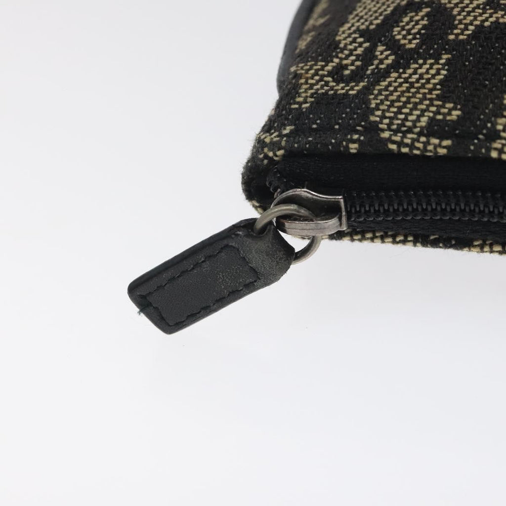 Christian Dior Saddle Coin Purse Trotter Canvas Black Canvas Wallets Accessory (Pre-Owned)