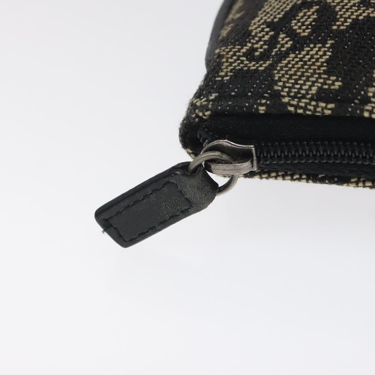 Christian Dior Saddle Coin Purse Trotter Canvas Black Canvas Wallets Accessory (Pre-Owned)