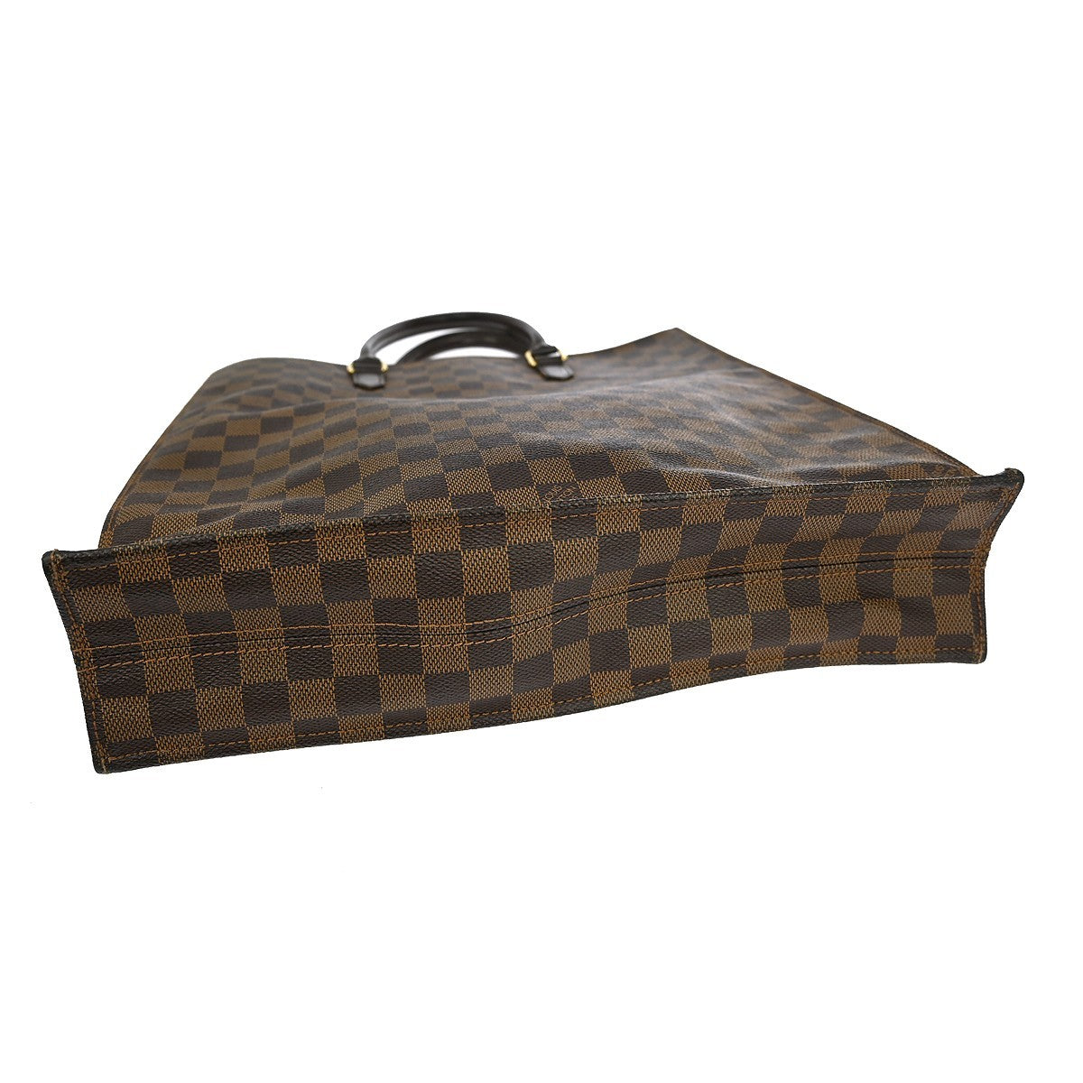 Louis Vuitton Sac Plat Bag Damier Brown Canvas Tote Bag