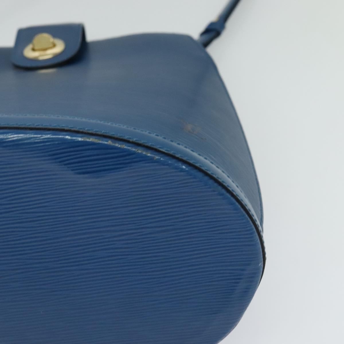 Louis Vuitton Cluny Shoulder Bag Epi Leather Blue Leather Shoulder Bag